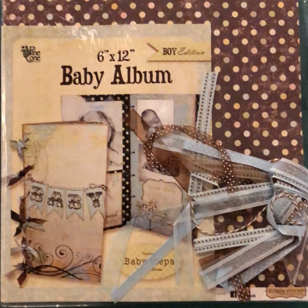 6x12 Baby Boy Scrapbook Album Kit